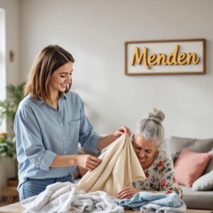 Eine Haushaltshilfe für eine Seniorin in Menden